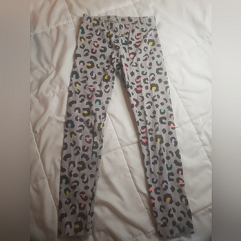 Girls Leopard Cat and Jack Leggings Size 6/6x